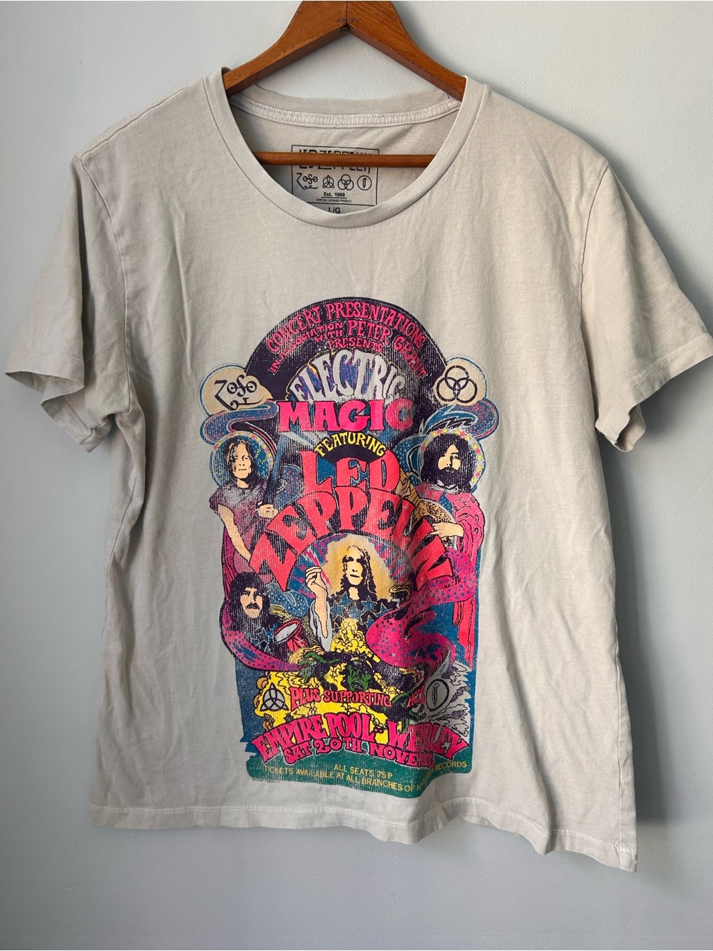 Led Zeppelin Urban Outfitters Shirt Men’s Large Graphic Shirt Electric Magic
